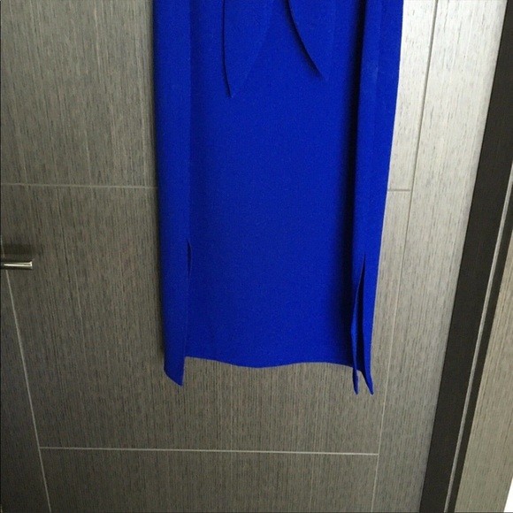 Cobalt Blue Adrianna Papell Midi Dress - Picture 2 of 11